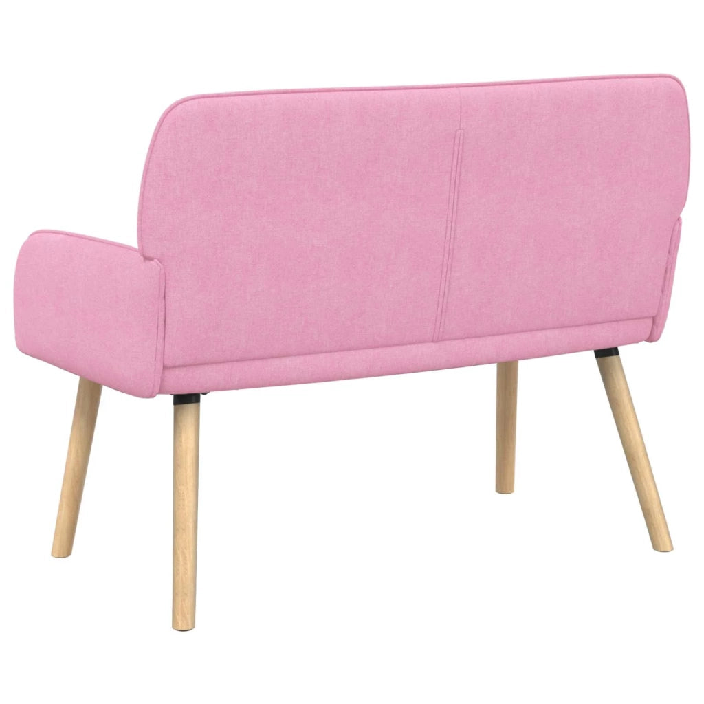Divano a 2 Posti con Gambe in Legno Massello 2 posto Rosa 42051041