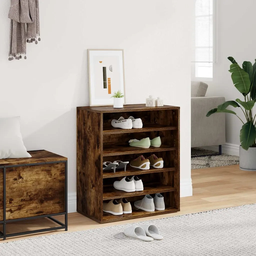 Scarpiera Grigio Sonoma 60x35x70 cm in Legno Multistrato 816015