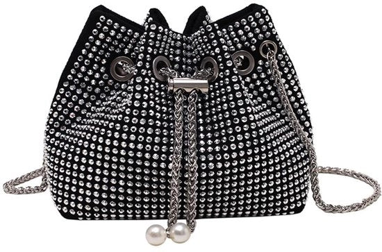 Borsa a Tracolla con Glitter e Pailletten per Donna Clutch Piccola Borsa a Tracolla per la Sera per Matrimonio Festa di Natale Festa Zaffiro