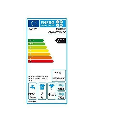 Candy Smart Inverter CBW 48TWME-S lavatrice Caricamento frontale 8 kg 1400 Giri/min Bianco