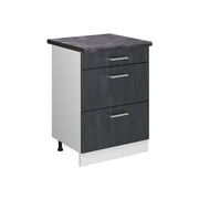 Vicco Mobiletto base per cucina Calcestruzzo nero 60 cm PL Antracite