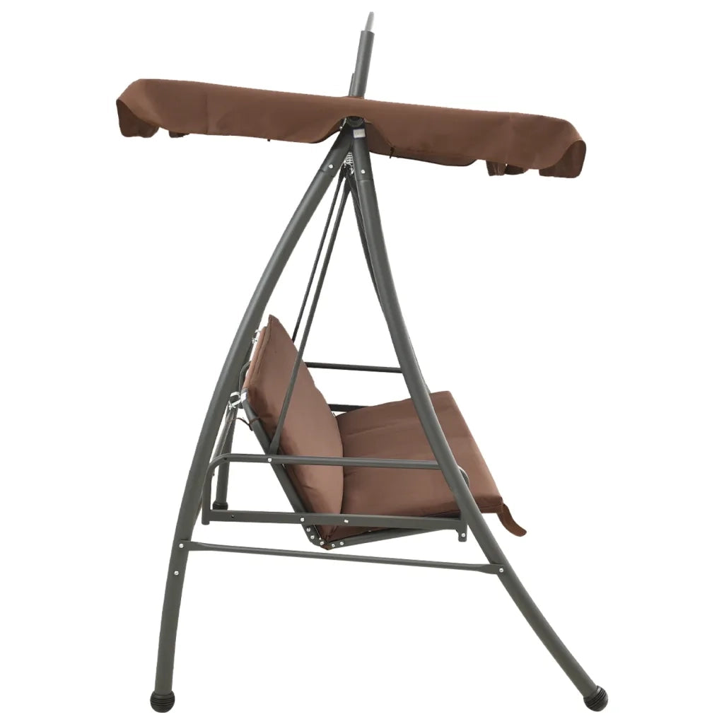 Panchina a Dondolo per Esterni Convertibile e Baldacchino Caff¨¨ CFW5138804