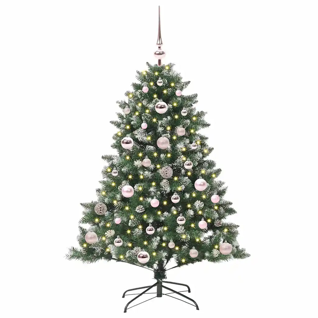 Albero di Natale artificiale con 150 LED Verde 120 cm 3395211