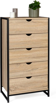 Cassettiera a 5 cassetti Detroit 60 cm dal Design Industriale