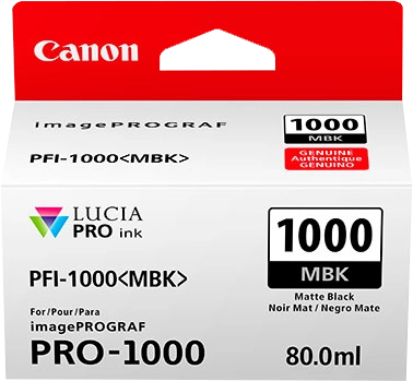Canon Cartuccia d'inchiostro nero opaco PFI-1000MBK
