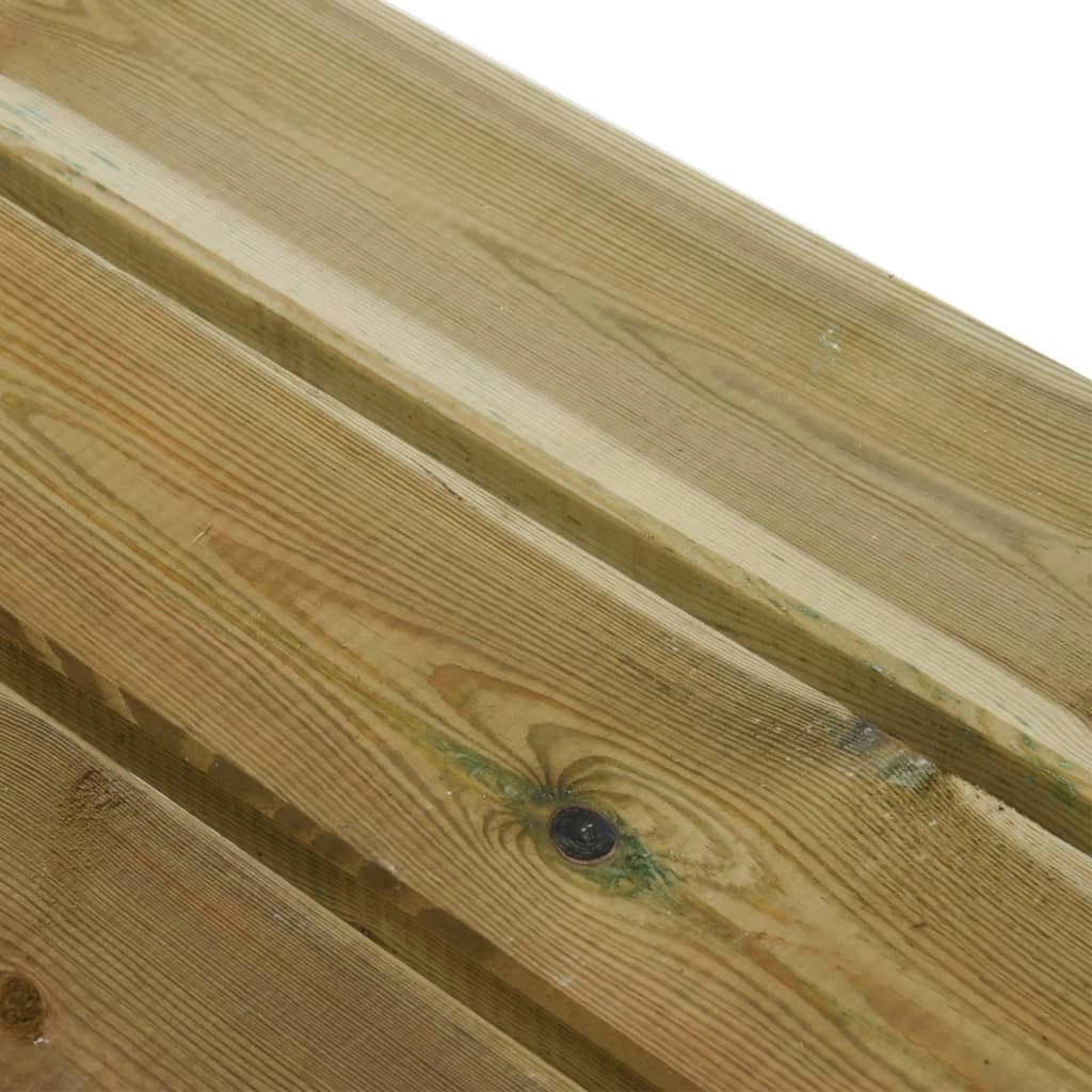 Panca da giardino mobili da giardino per esterni terrazza 220 x 38 x 45 cm legno di pino massiccio impregnato 02_0011302