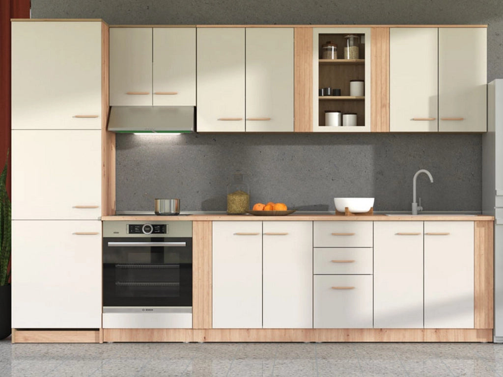 Mobile da Cucina Saracena, Dispensa da Cucina un Cassetto, 60x56.5x82h cm Beige