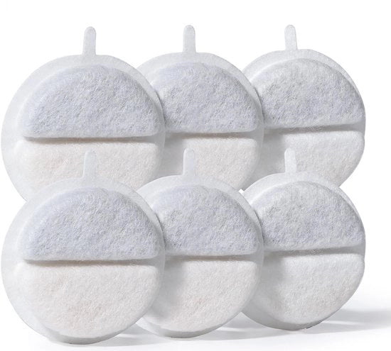 Set di 6 filtri sostitutivi per fontane per gatti da 84 FL oz/2,5 L per gatti (F-016B)