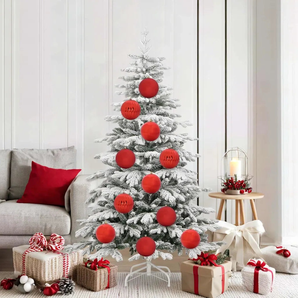Set di palline di Natale XL 9 pz Rosso Plastica CFW9117257
