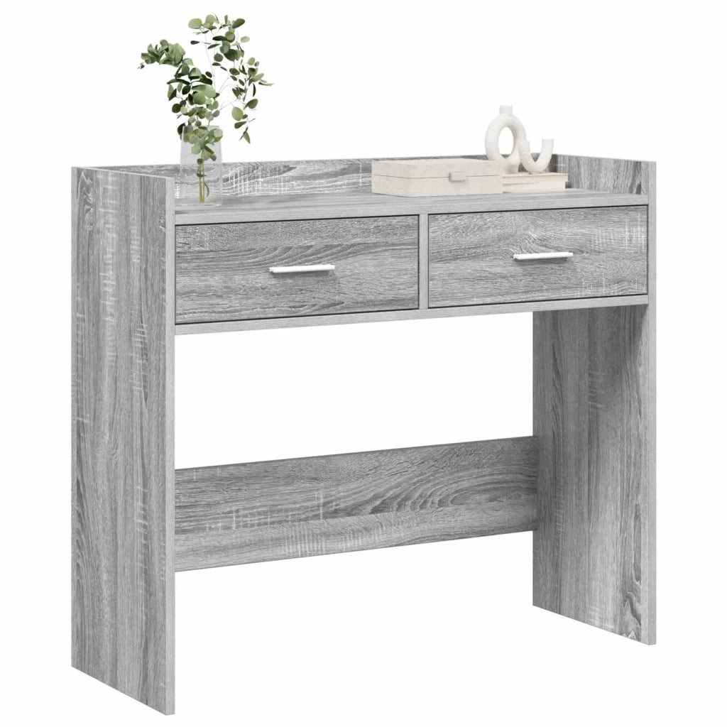Tavolo consolle Sonoma grigio 90 x 35 x 80 cm 8011304