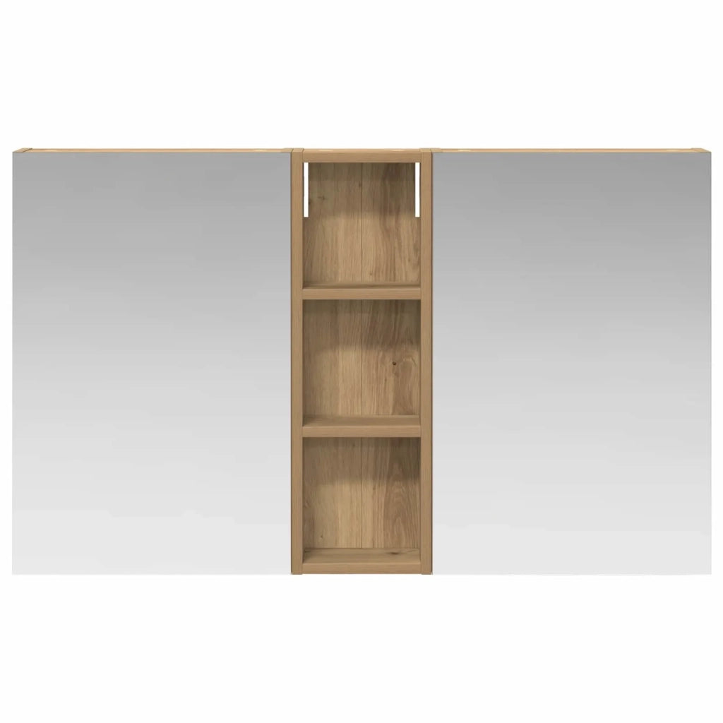 Set di Armadi da Bagno con porta 3 pcs 100 x 10,5 x 60,5 cm 3403703