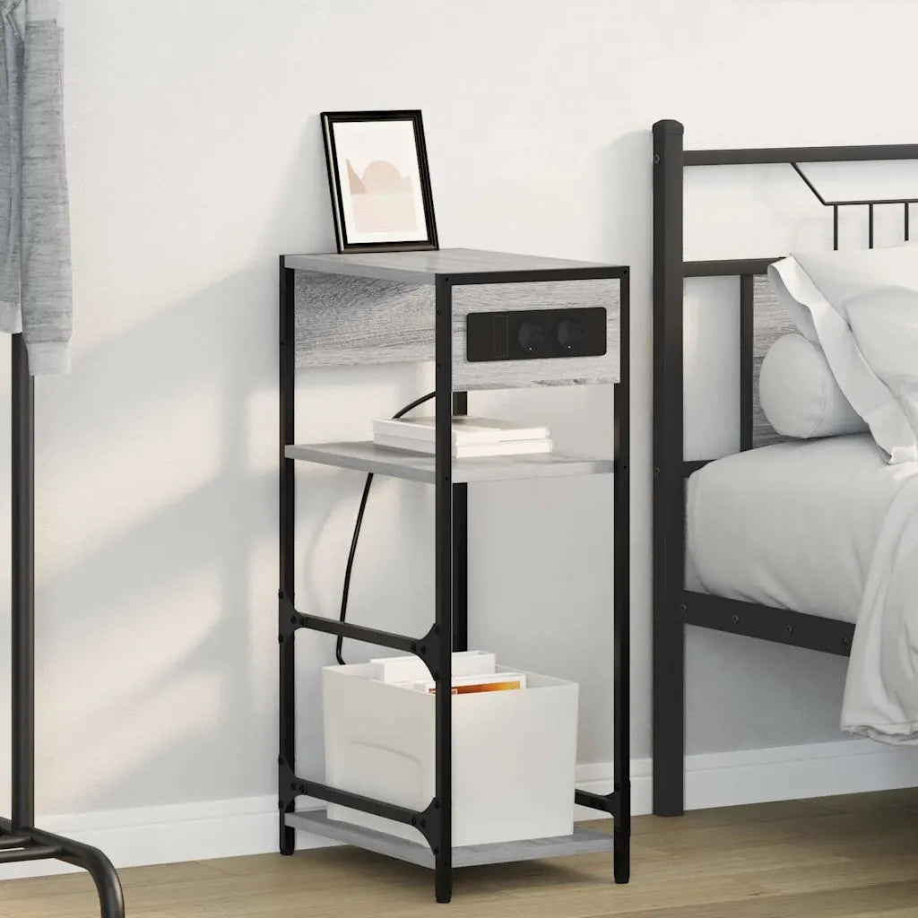 Armadio da Notte Grigio Sonoma 40 x 27 x 76 cm 859573
