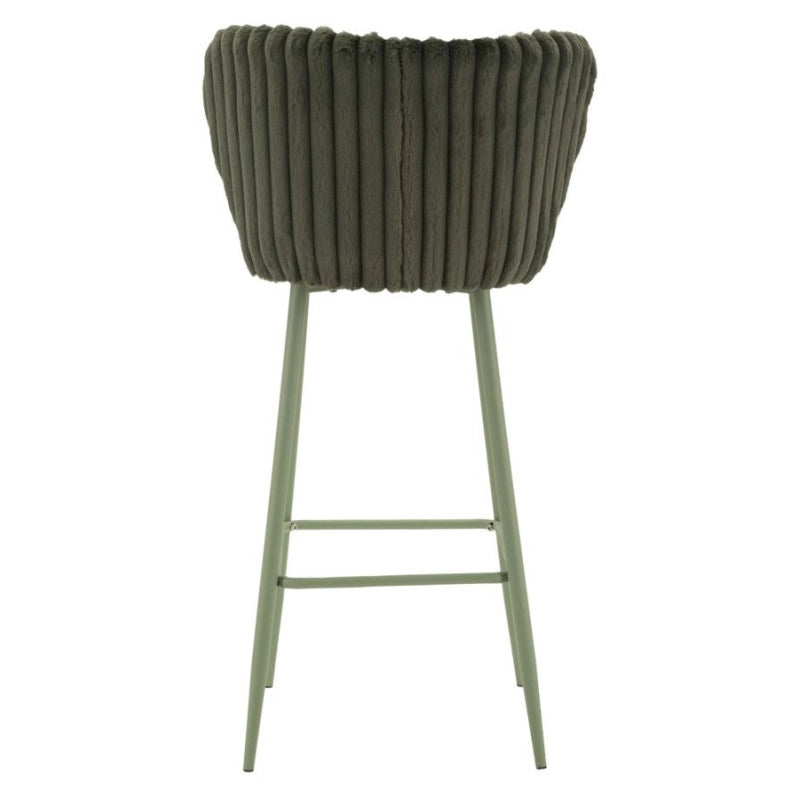 Sgabello Bar Alaska -b- Verde Set 2 Pz cm 55x58x106 (altezza Seduta cm 77)