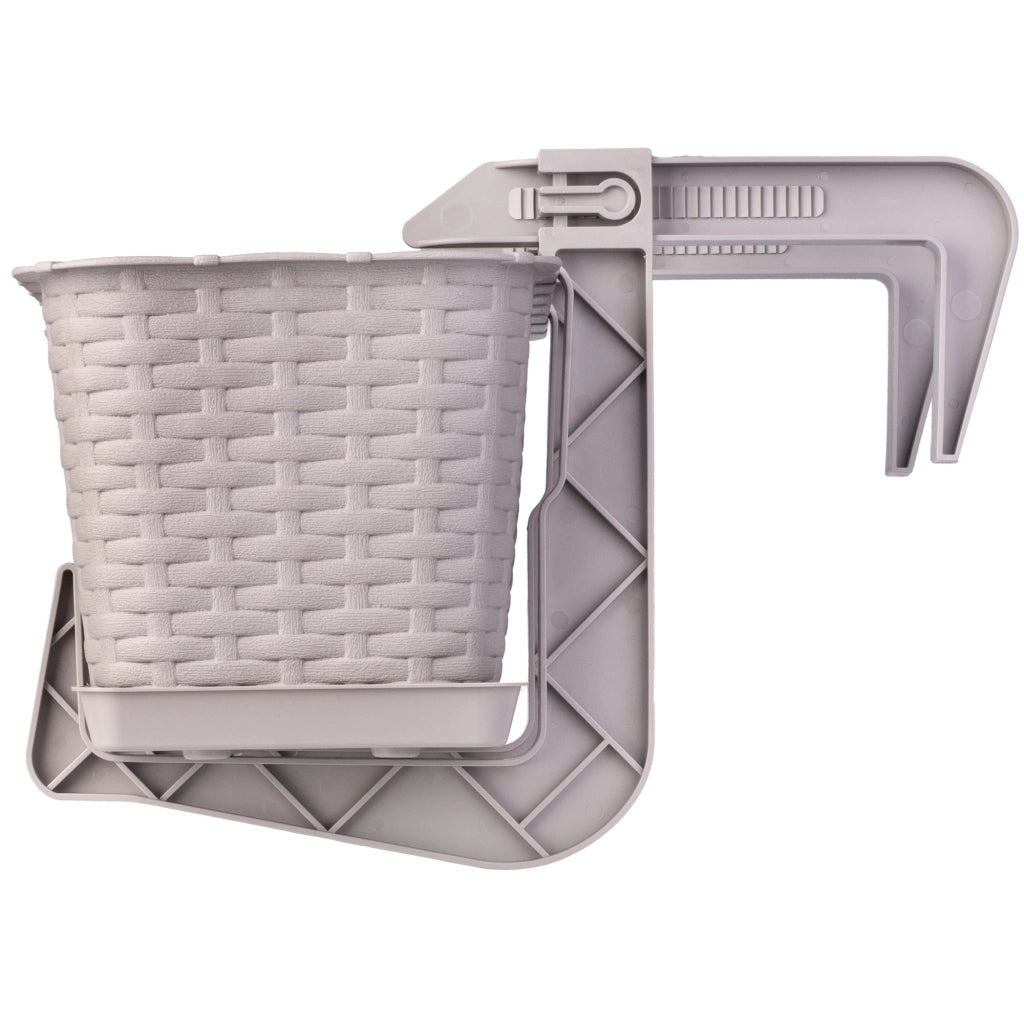 Fioriera da balcone KADAX con supporto, 40 cm + manici
