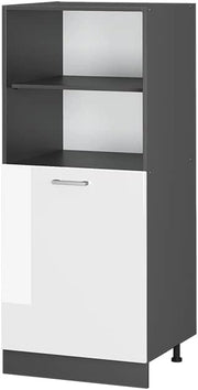 Mobile per forno da incasso R-Line, Bianco lucido, 60 cm, per la libera combinazione all'interno di sistemi cucina modulari