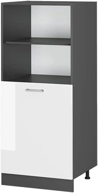 Mobile per forno da incasso R-Line, Bianco lucido, 60 cm, per la libera combinazione all'interno di sistemi cucina modulari