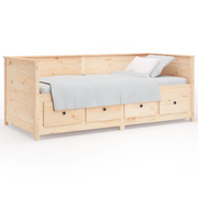 Letto singolo | Letto per adulti | Dormeuse senza Materasso 75x190 cm in Legno Massello di Pino