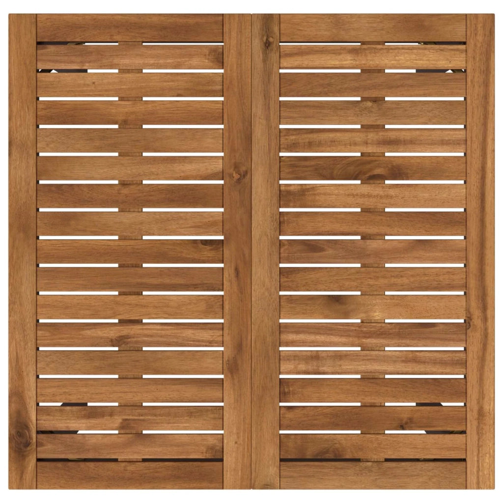 Tavolo Bar da Giardino Naturale e Nero 70 x 68,5 x 105 cm 901334