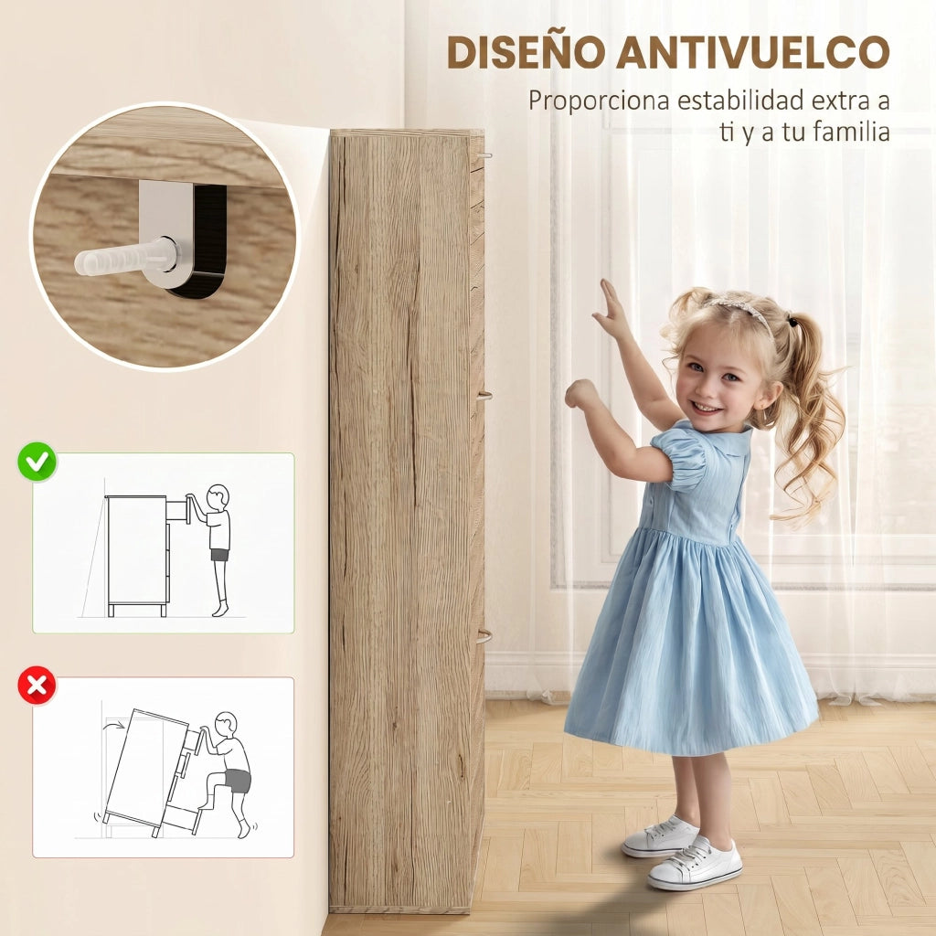 Scarpiera con 3 Ante ¨C Zephmum ¨C Robe 80x30x100