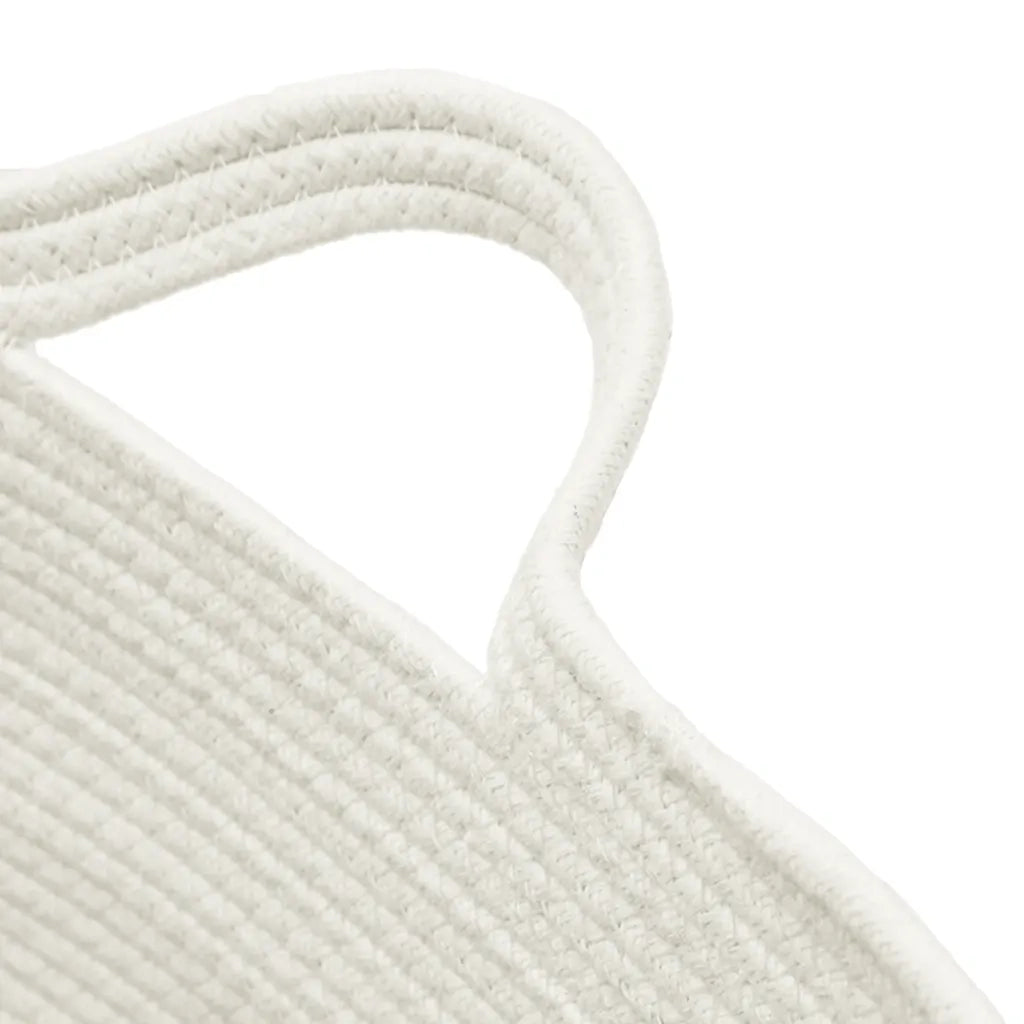 Cesto per Biancheria Beige e Bianco ?60x36 cm in Cotone CFW5919967