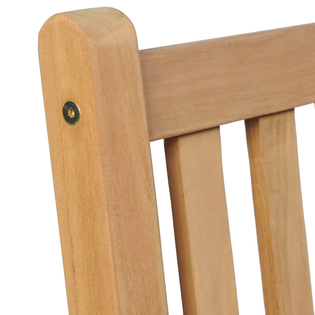Sedie da Giardino 2 pz | Sedie da Esterno con Cuscini Beige Massello di Teak