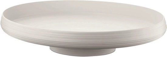 Piatto centrale/Scatola per frutta - Bianco latte - Materiale riciclato - 42x30cm
