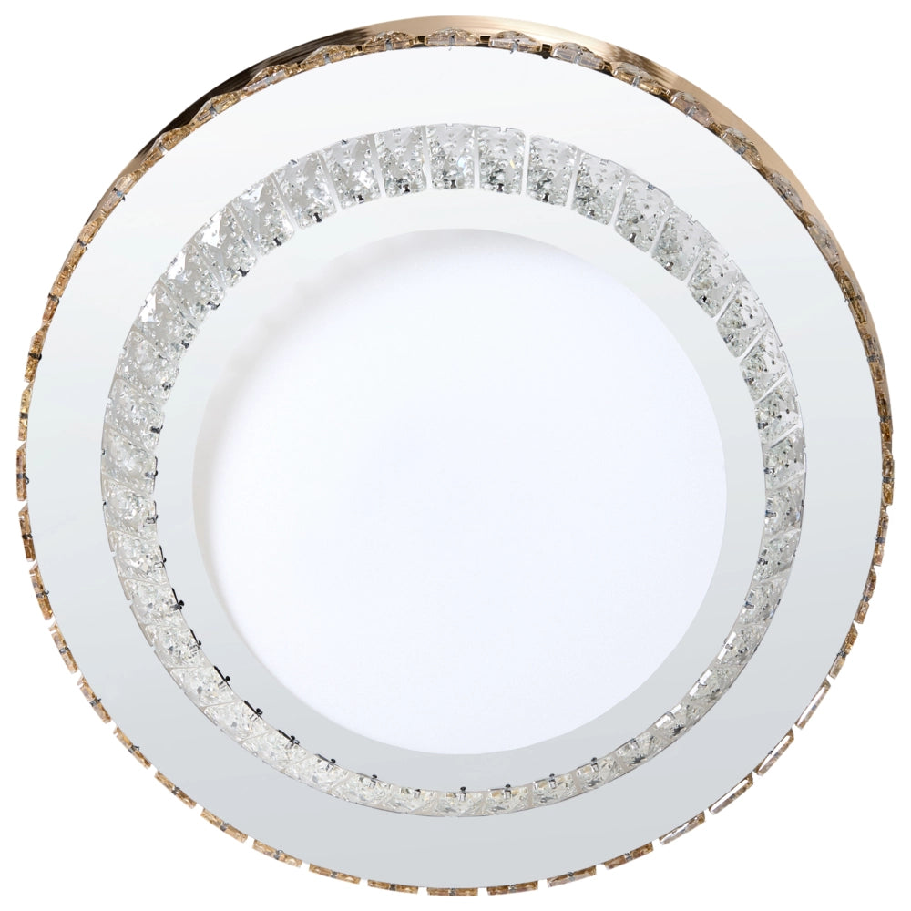Ventilatore da soffitto con regolazione della luce e della velocità oro stile moderno glam soggiorno