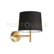 SET UP APPLIQUE 1 LUCE ATTACCO E27 IN METALLO OTTONE SENZA PARALUME