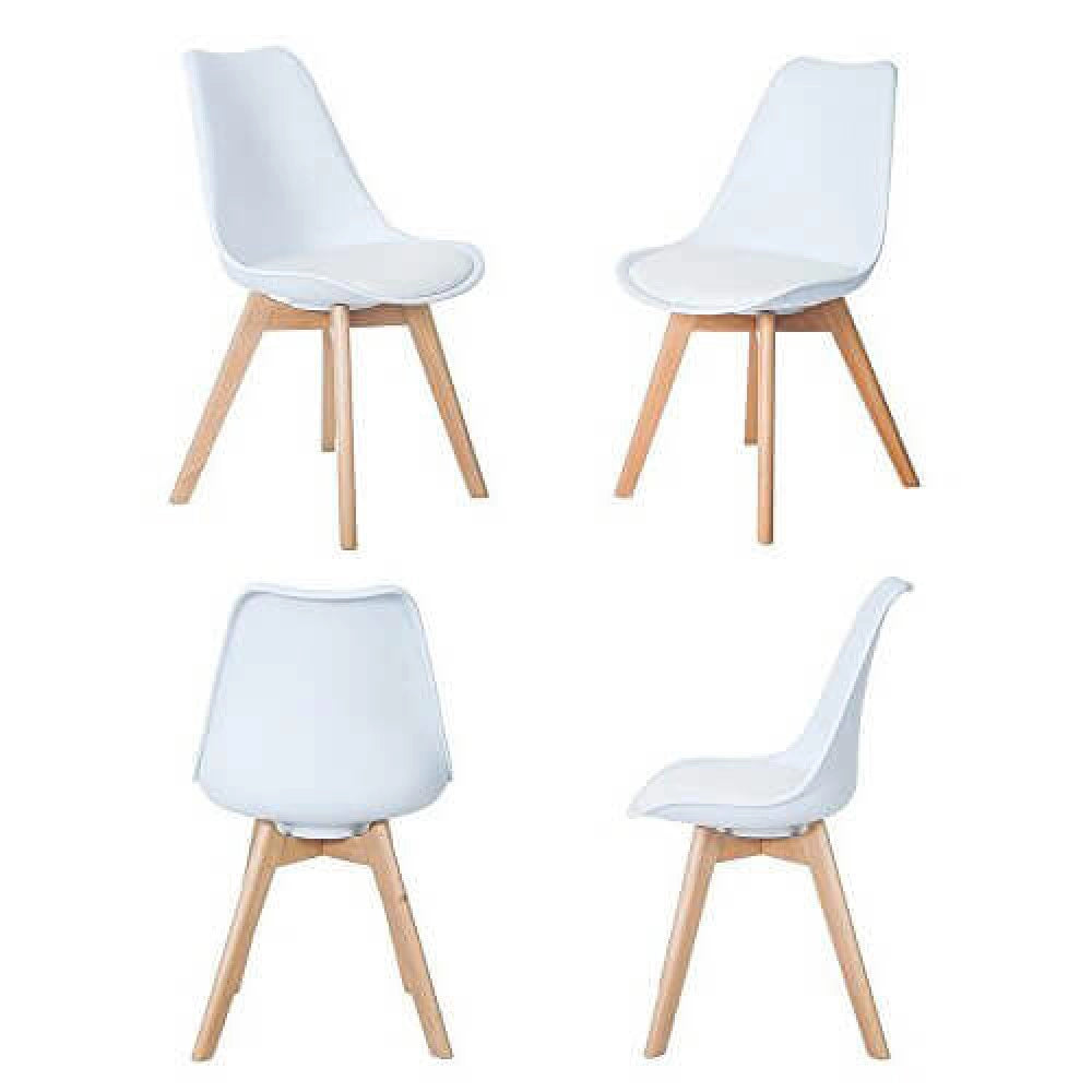 Sedia Marsiglia 48x43x82 h cm in Legno Bianco