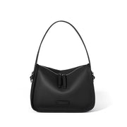 Borsa a tracolla Hobo da donna in vera pelle, borsa a tracolla grande nera