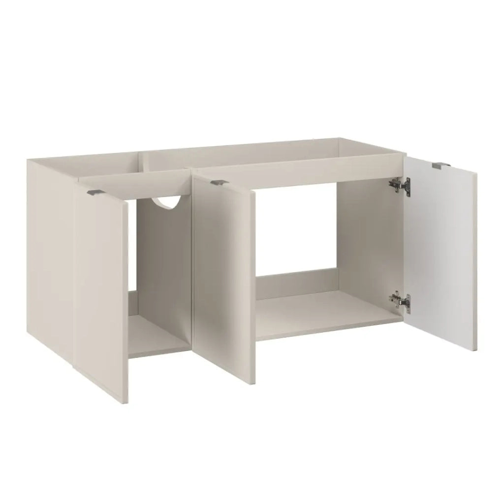 Mobile sottolavabo BRAZZA – 3 porte – Colore marrone congo – 120 cm – Da appoggiare