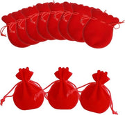 Zaketti in Velluto da 50 Unità - Borse Riciclabili - Borse per Gioielli - Borse di Regalo - Antiscivolo - Materiale Sostenibile - 7 x 9 cm - Borse per Gioielli