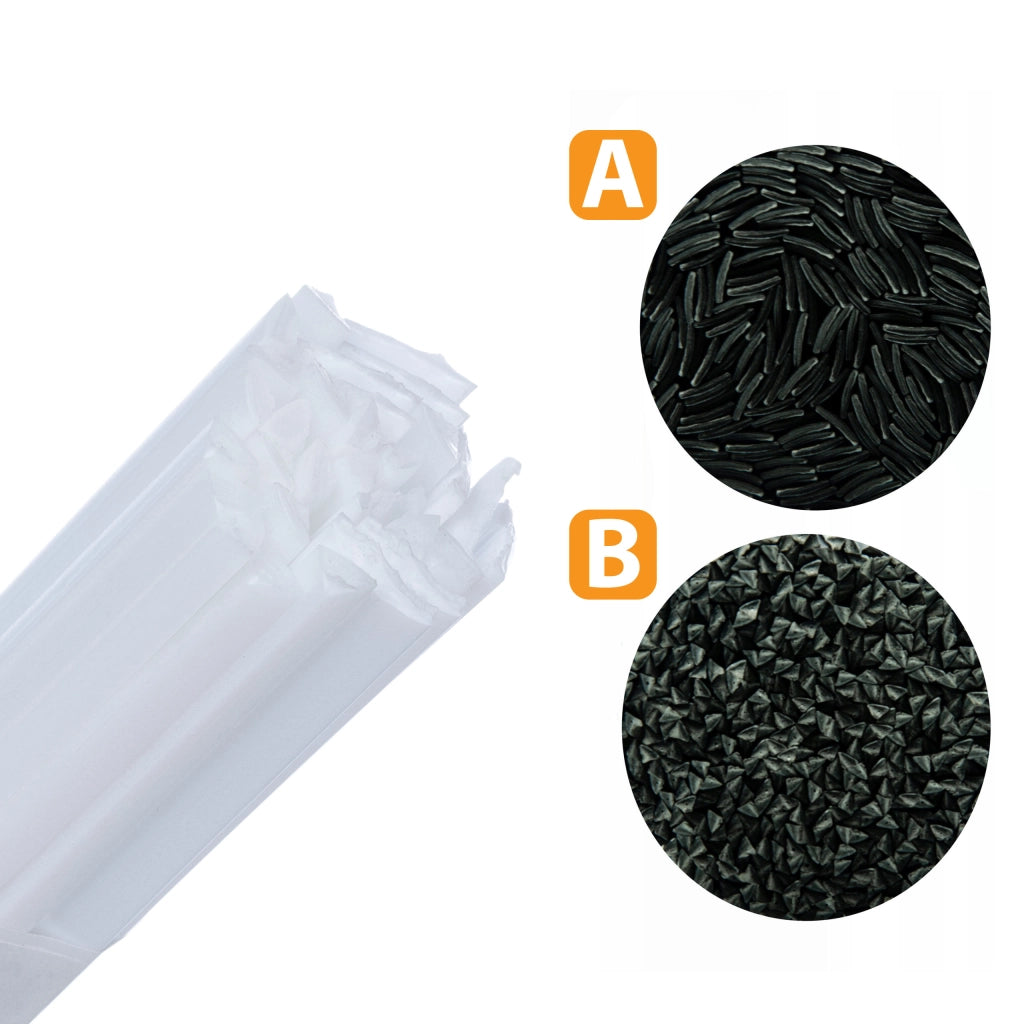 Stagno Saldatura per Saldatura Plastica PP Bianco 50g – Alta Qualità, Granulato Puro | Filo 42 cm, Forme Miste