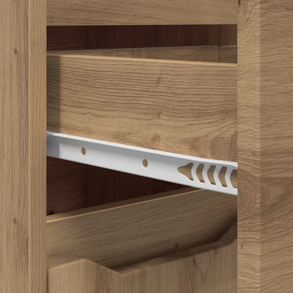 Mobile da Bagno con porta Rovere artigianale 30,5 x 30 x 101 cm