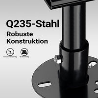 Supporto binda per ruota di scorta, supporto da fissare a ruota di scorta 5“-6,75”, alloggiamento farm jack in acciaio, porta martinetto