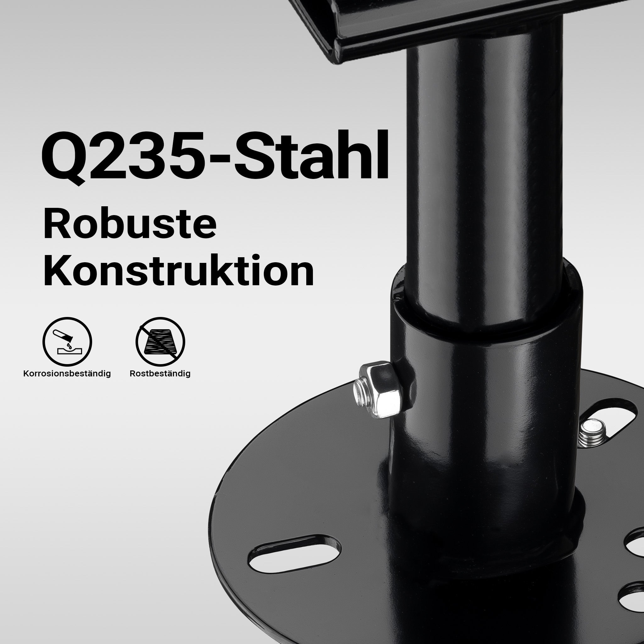 Supporto binda per ruota di scorta, supporto da fissare a ruota di scorta 5“-6,75”, alloggiamento farm jack in acciaio, porta martinetto