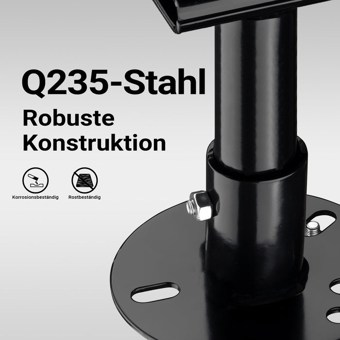 Supporto binda per ruota di scorta, supporto da fissare a ruota di scorta 5“-6,75”, alloggiamento farm jack in acciaio, porta martinetto