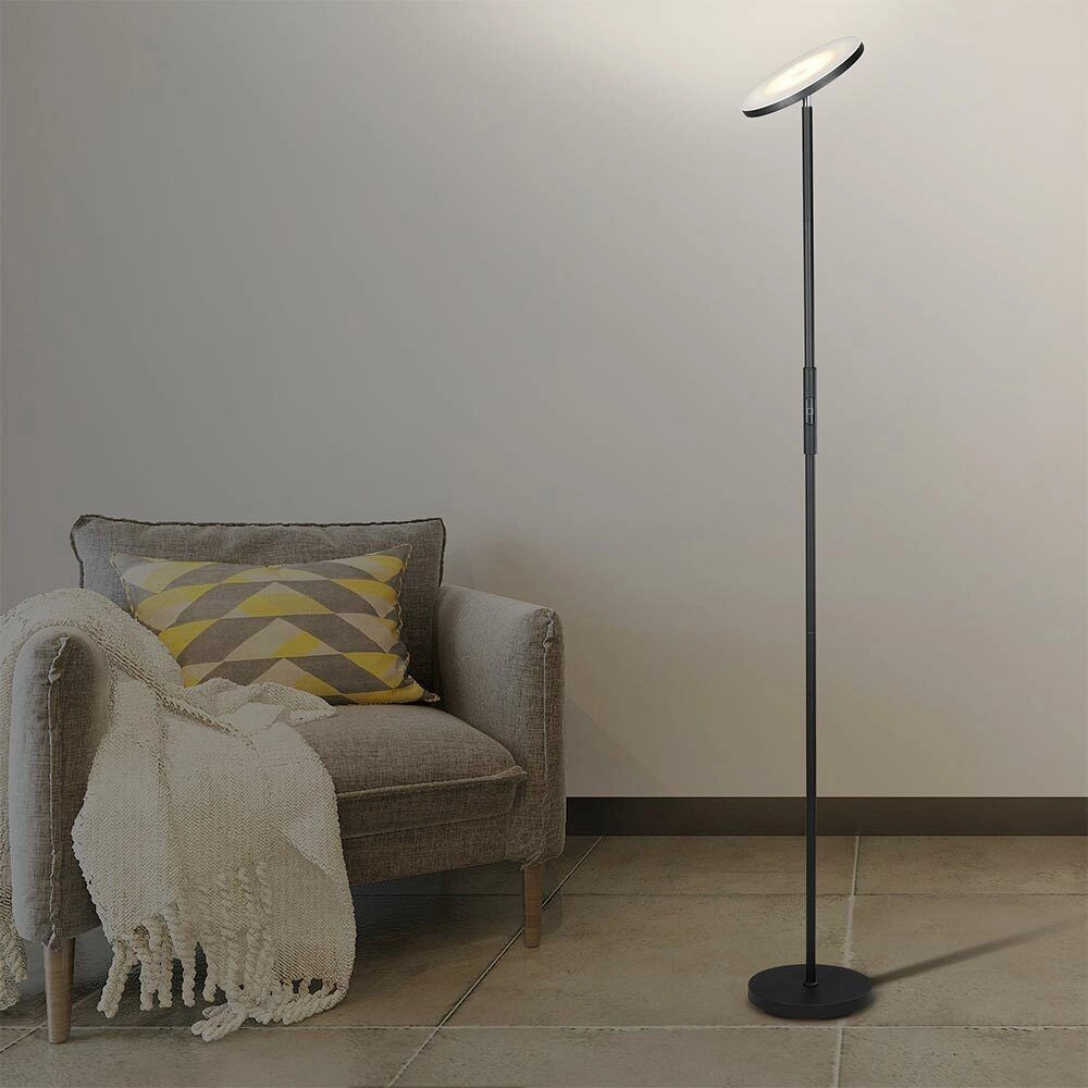 Lampada Piantana da Terra LED 30W 2500Lm Moderna Luce Dimmerabile + Telecomando