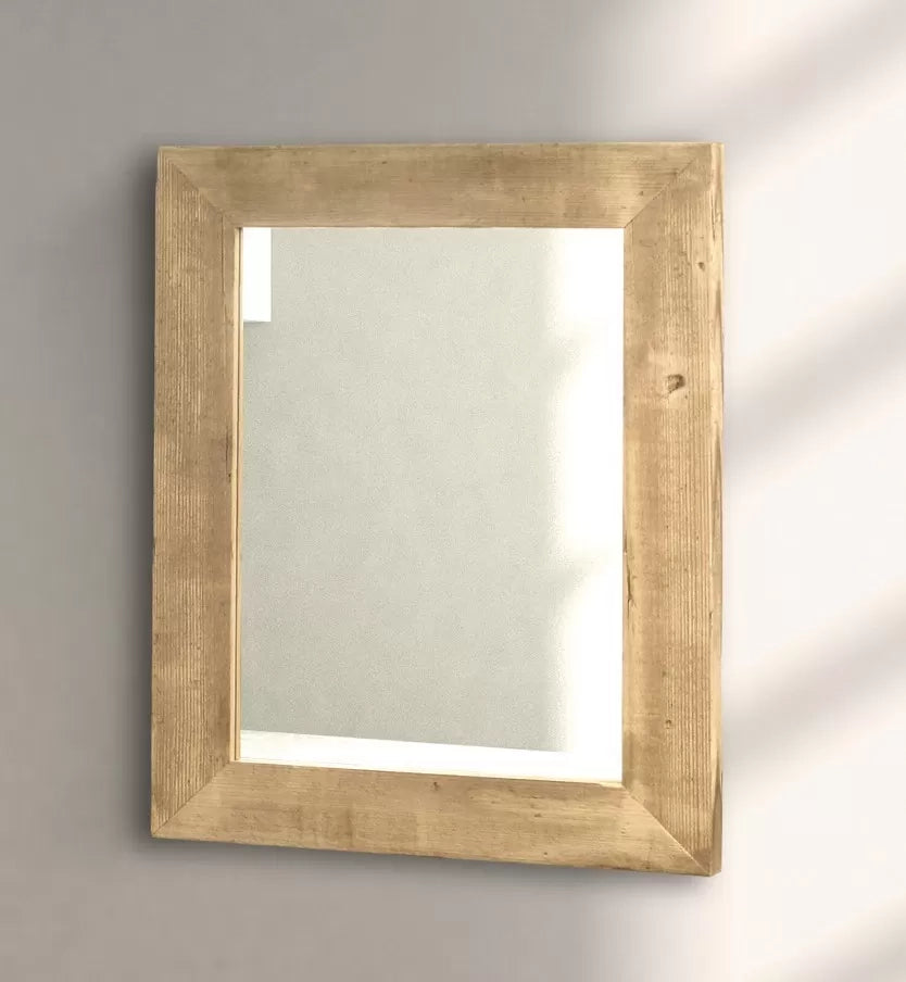 Specchiera in legno tinta naturale misure l.97x76