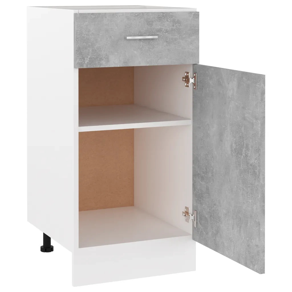 Armadio Inferiore Cassetto Grigio Cemento 40x46x81,5Multistrato 801216