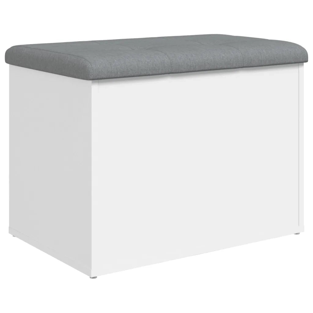 Panca Portaoggetti Bianca 62x42x45 cm in Legno Multistratocod mxl 133612