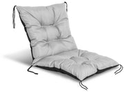 AIO FACTORY 50x50x80 cm Cuscino da giardino impermeabile grigio chiaro