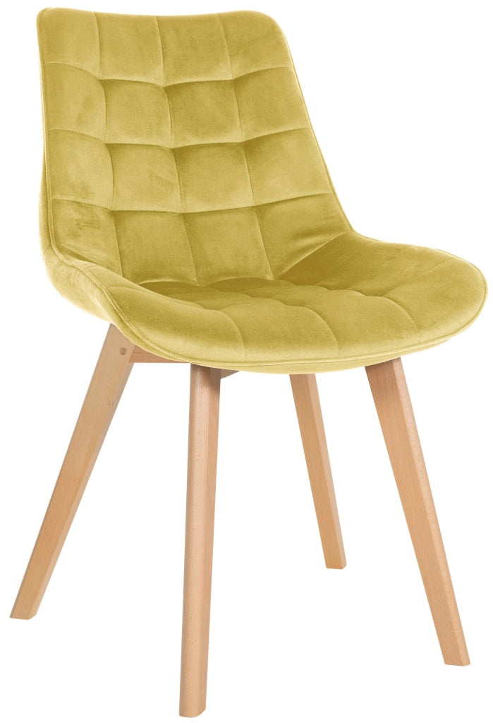 Sedia Brook Velvet giallo
