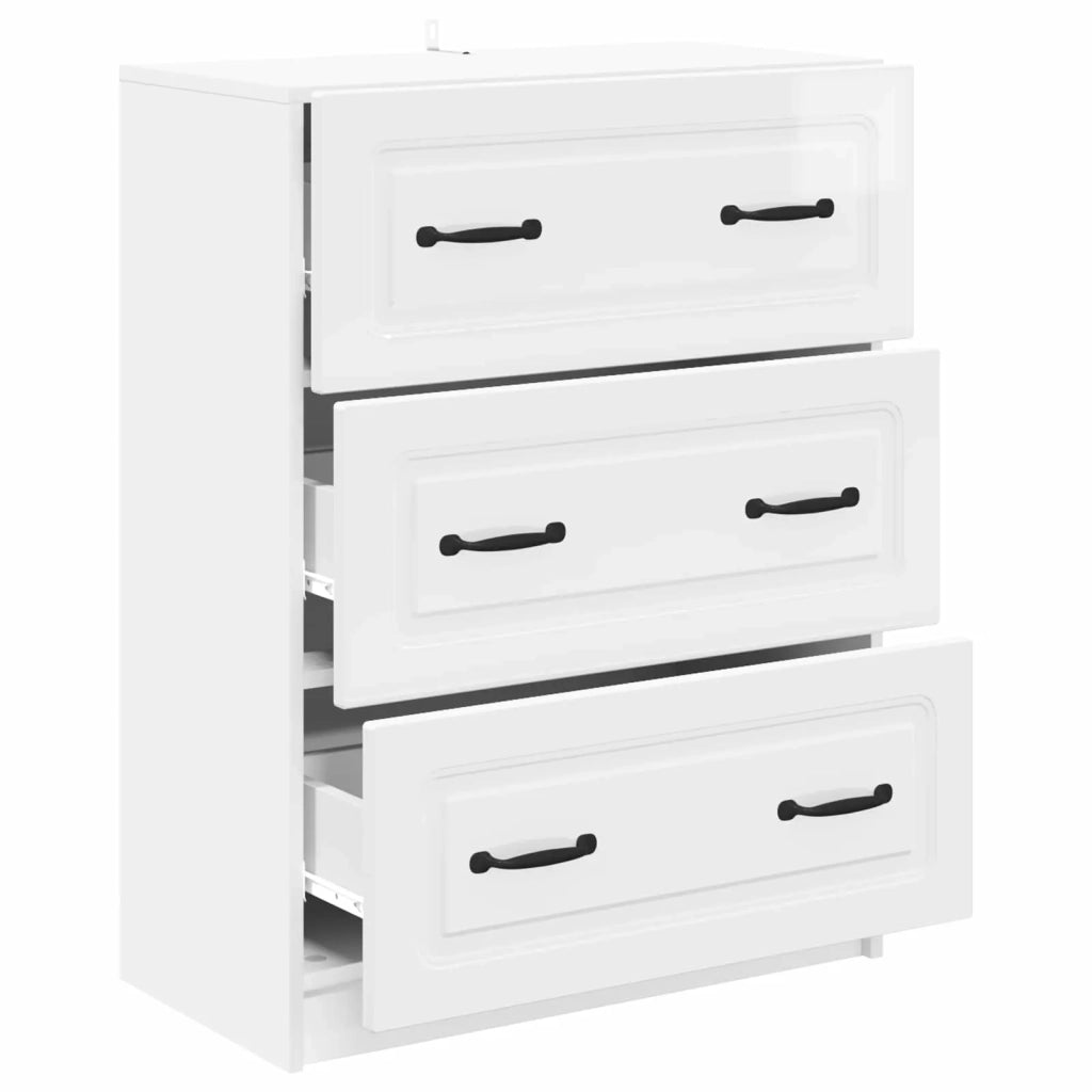 Mobile con Cassetti Bianco Lucido 66 x 34,5 x 87 cm