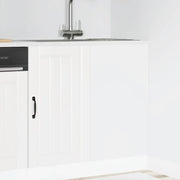 vidaXL Mobile base da cucina Lucca Bianco in Legno Multistrato