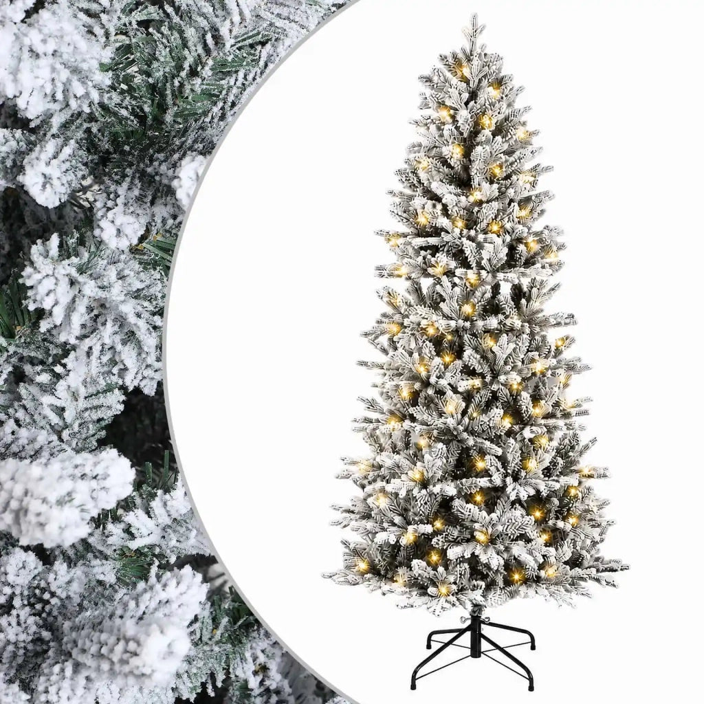 Albero di Natale Artificiale con Rami Pieghevoli 240 cm 300 LED 3466245