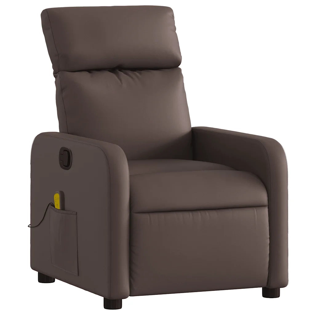 Poltrona Massaggiante Reclinabile marrone in Similpellecod mxl 132142
