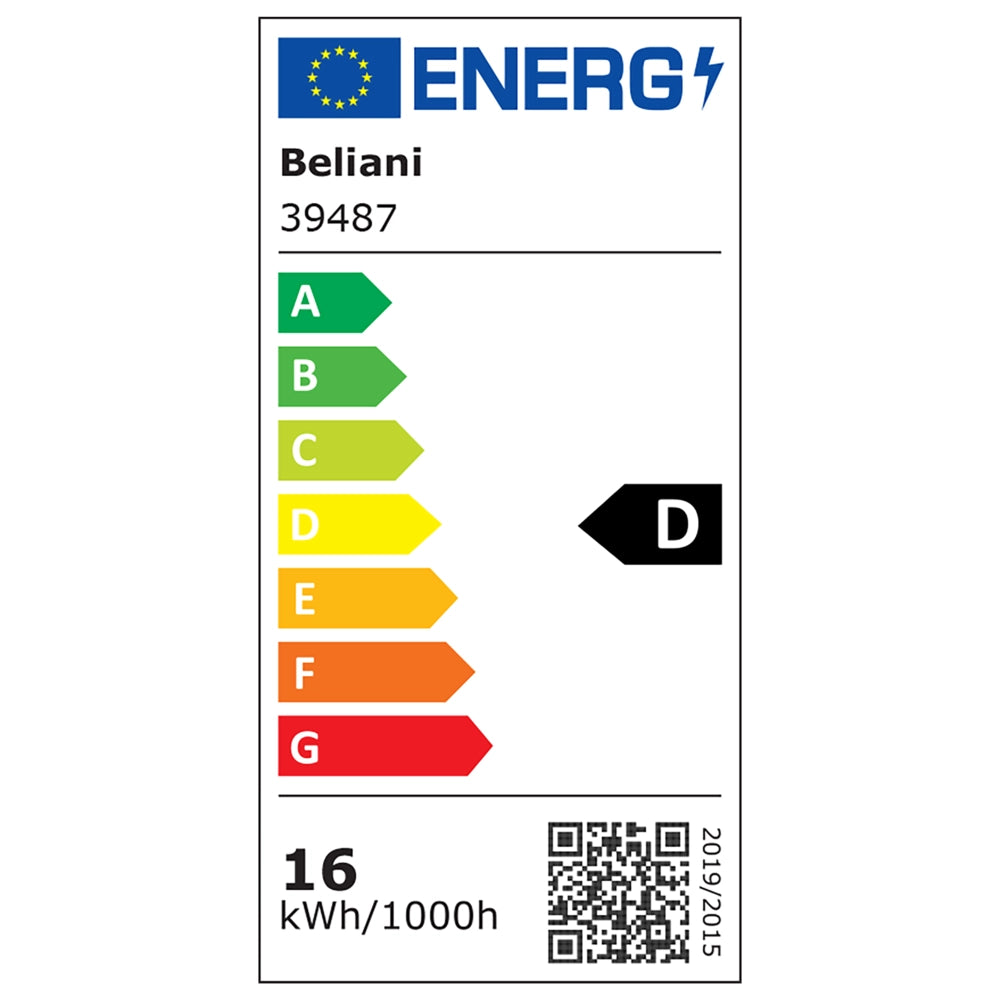 Lampada da tavolo nera con specchio  LED in metallo orizzontale stile moderno Noceda