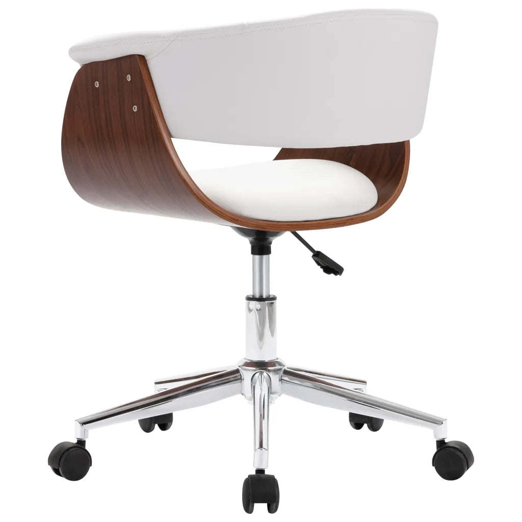 Sedie da Pranzo Girevoli 4 pz Bianche in Similpelle da interno cod mxl 29627