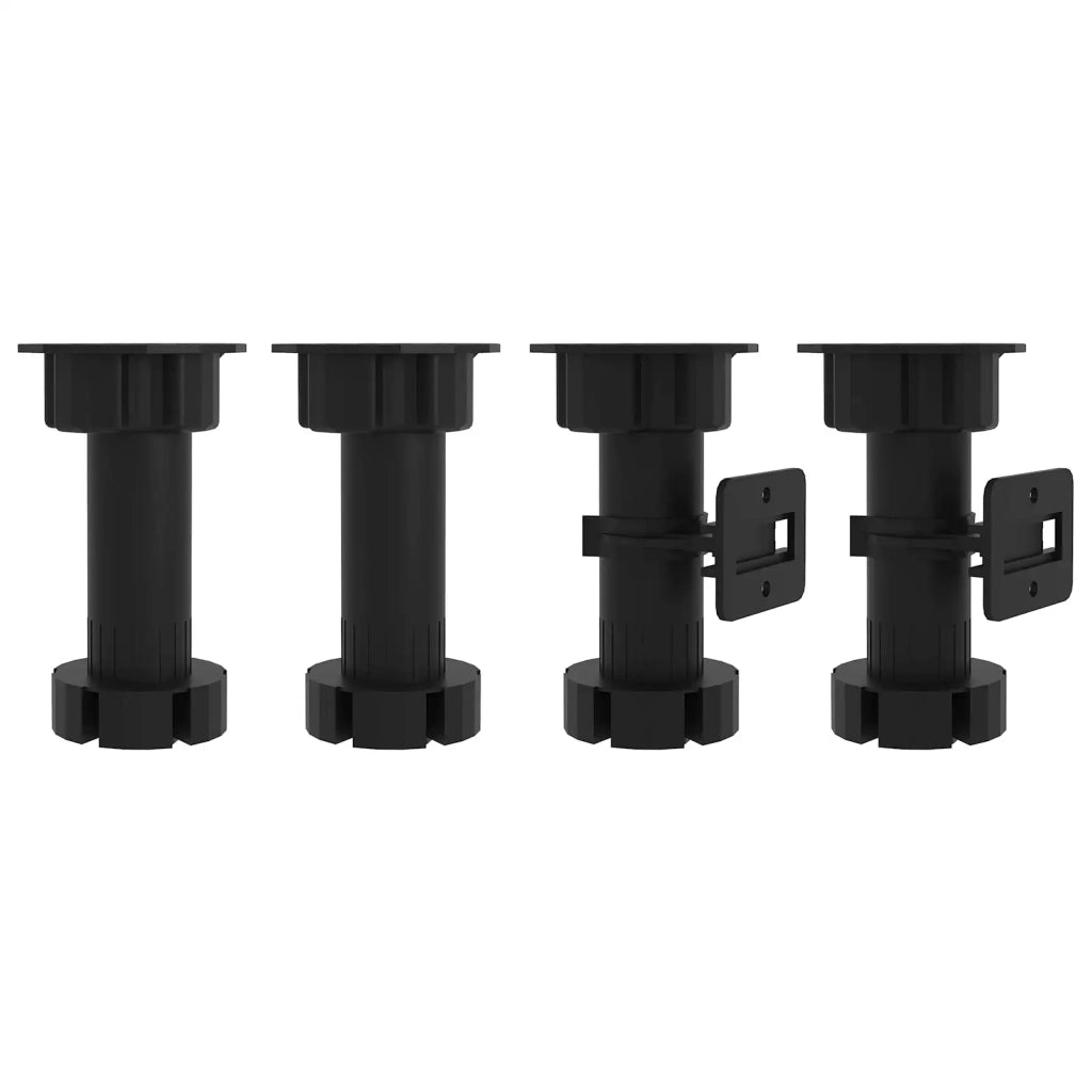 Mobiletto per lavabo Porto 2 pz Nero 80 x 46 x 81,5 cm 3315022